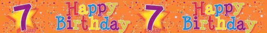 Picture of EUROWRAP BANNER BIRTHDAY 7TH