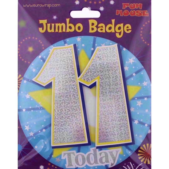 Picture of EUROWRAP GIANT BIRTHDAY BADGE BOY 11