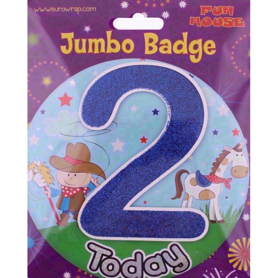 Picture of EUROWRAP GIANT BIRTHDAY BADGE BOY 2