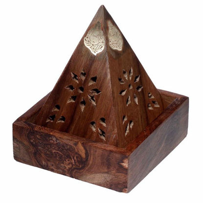 Picture of INCENSE CONES BOX PYRAMID BUDDHA & FRETWORK