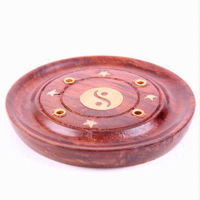 Picture of INCENSE ASHCATCHER ROUND INLAY YIN YANG