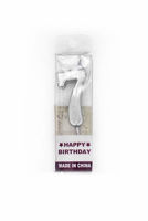 Picture of CANDLE NUMBER 7 SILVER
