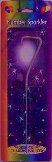 Picture of DESKTOP NUMBER 7 SPARKLER CANDLE