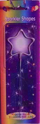 Picture of DESKTOP NUMBER STAR SPARKLER CANDLE D000