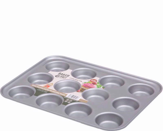 Picture of BAKER & SALT 12 CUP CUPCAKE TIN