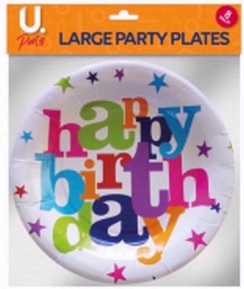 Picture of HAPPY BIRTHDAY LARGE PLATES 7PK