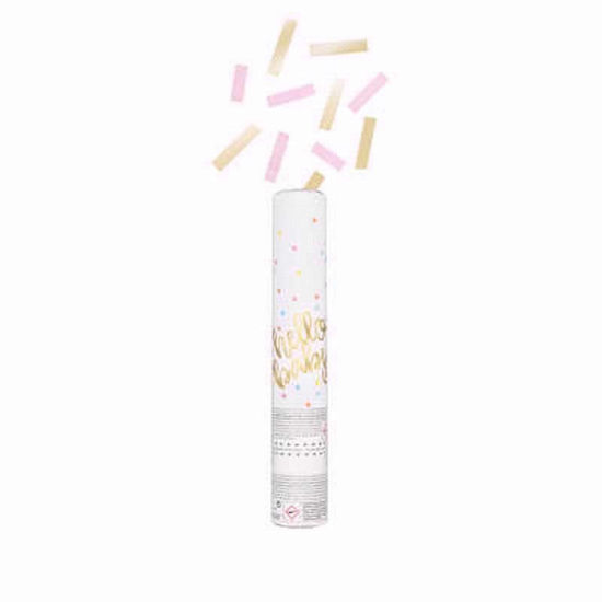 Picture of HELLO BABY CONFETTI CANNON PINK