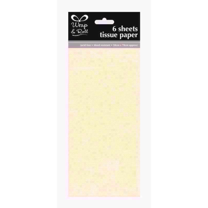 Picture of EUROWRAP TISSUE PAPER 6SHTS CREAM