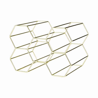 Picture of VINERS BARWARE BOTTLE RACK GOLD