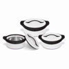Picture of ZENITH INSULATED HOT POT SET 3PC WHITE/BLACK