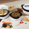 Picture of ZENITH INSULATED HOT POT SET 3PC WHITE/BLACK