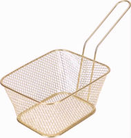 Picture of MEDIUM BASKET GOLD COLOUR 140X110X70MM