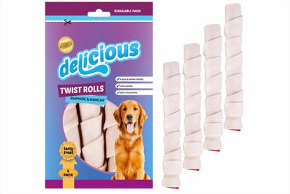 Picture of DELICIOUS RAWHIDE TWIST ROLLS