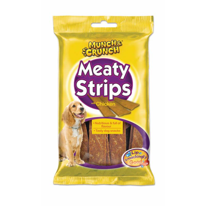 Picture of MUNCH CRUNCH DELICIOUS MEATY STRIP CHICK 162G