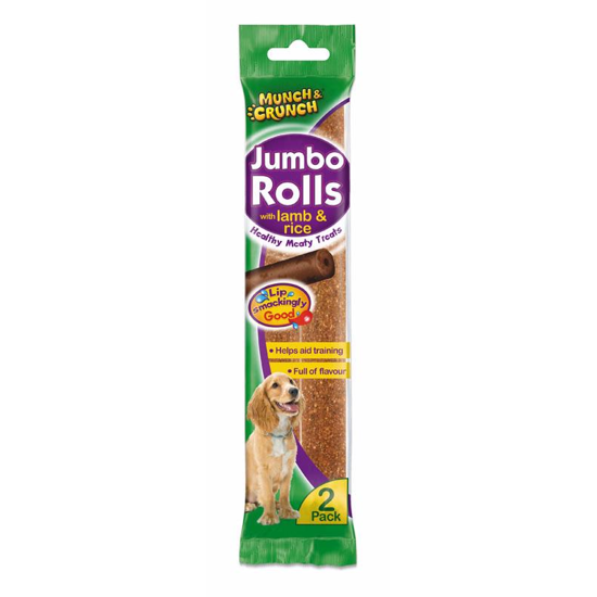 Picture of MUNCH CRUNCH JUMBO ROLL LAMB 180G