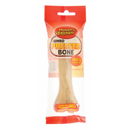 Picture of MUNCH CRUNCH RAWHIDE PRESSED BONE SMOKED