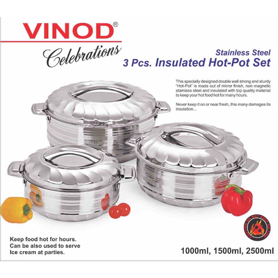 Picture of VINOD HOTPOT S/S 3PC 1L/1.5L/2.5L