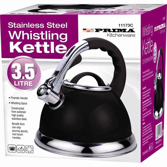 Picture of PRIMA KETTLE BLACK S/S 3.5LTR 11173