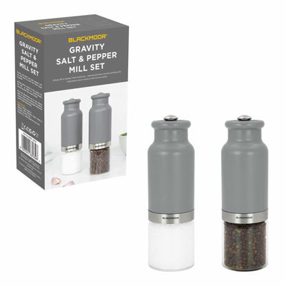 Picture of BLACKMOOR SALT & PEPPER MILL SET GRAVITY GREY