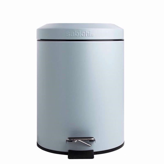 Picture of POWDER BLUE SOFT CLOSE PEDAL BIN 3L