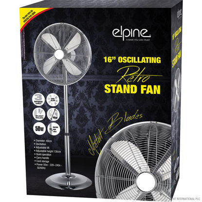 16" (40cm) 50w Retro Pedestal / Stand Fan