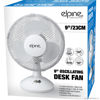 9" (23cm) Oscillating Desk Fan - White